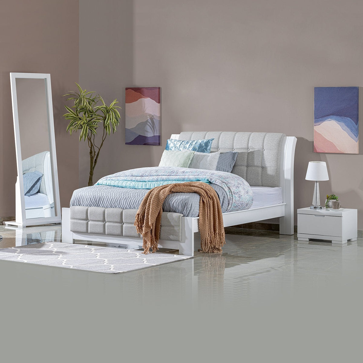 Sofá cama Dory azul — Muebles Jamar Panamá