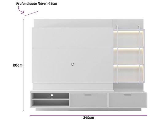 Centro de Entretenimiento Belford 240 Off White