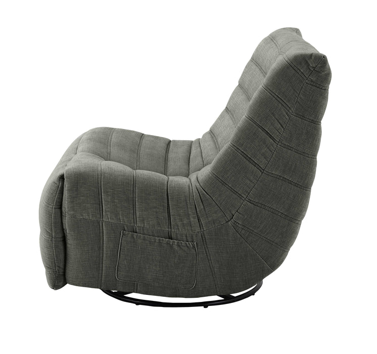 Silla Reclinable Jim Microfibra Gris Plomo