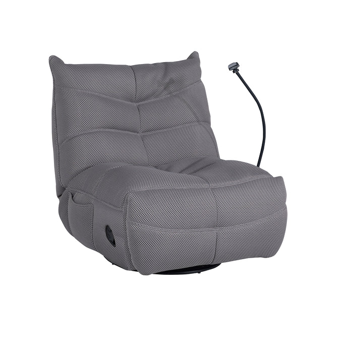 Silla Reclinable Aston Gris Oscuro Manual