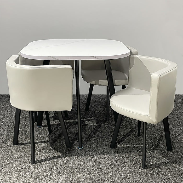 Comedor 4 Puestos Alec Off White