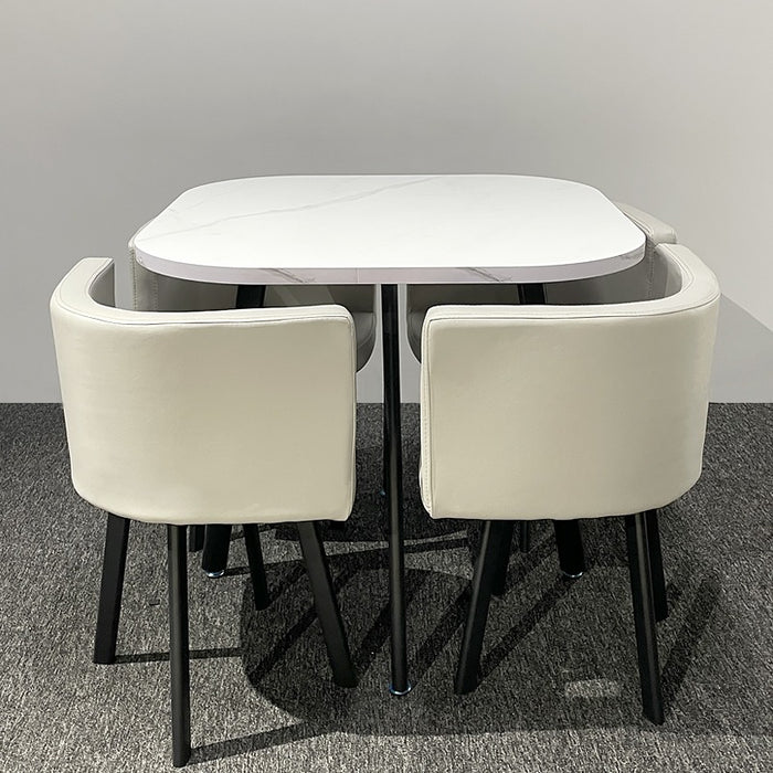 Comedor 4 Puestos Alec Off White