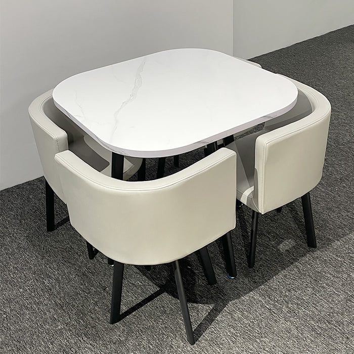 Comedor 4 Puestos Alec Off White