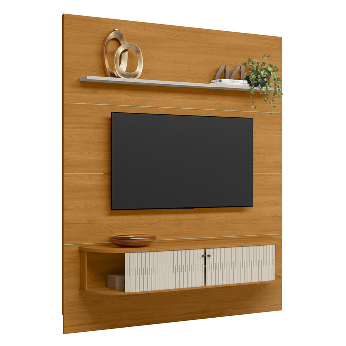 Panel de Tv  Amin Natural, Off White