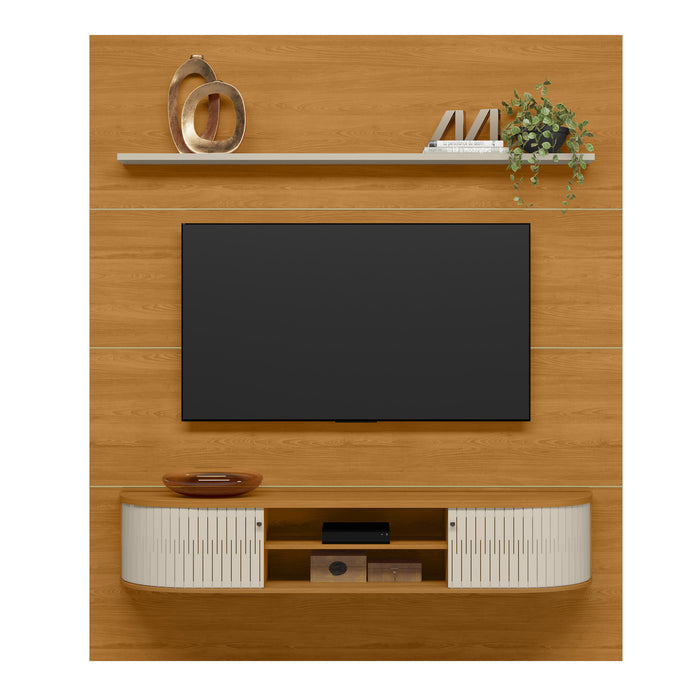 Panel de Tv  Amin Natural, Off White