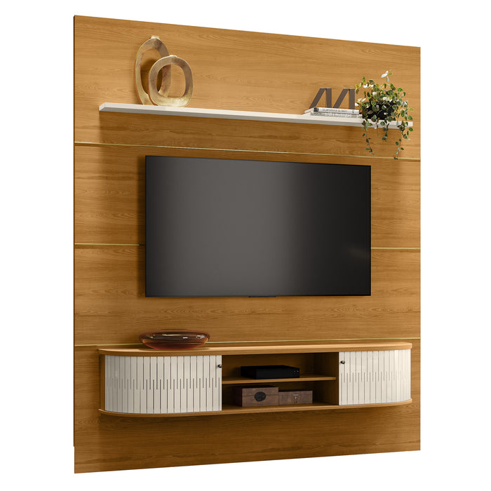 Panel de Tv  Amin Natural, Off White