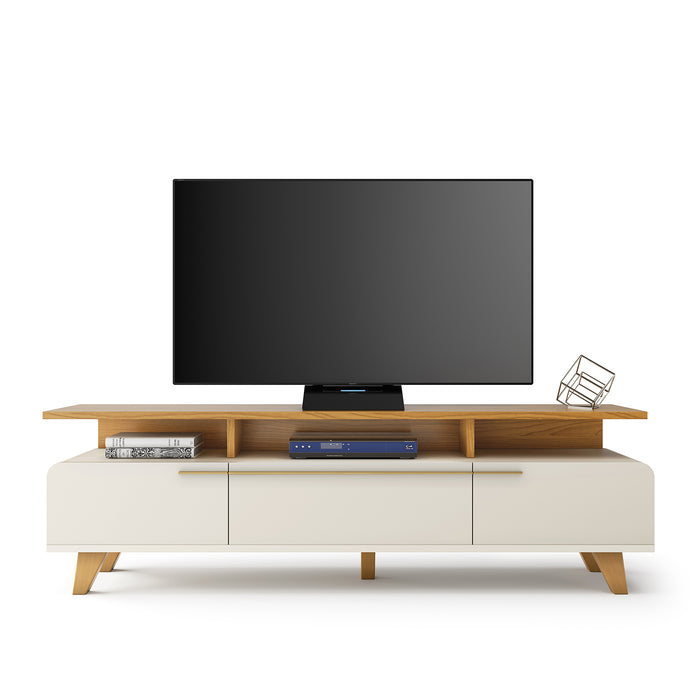 Mesa De Tv Glem Natural, Off White