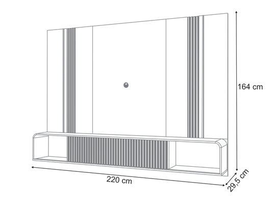 Panel De Tv Hans Natural, Off White